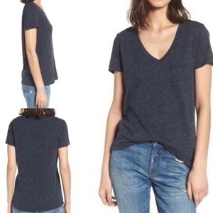 Whisper Cotton V-Neck Pocket Tee